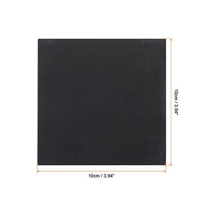 PATIKIL Paint Canvases Panel for Painting, 4 Pack 4x4 Inch Square Wood Frame Stretched Blank Art Board Panels for Acrylic, Oil, Tempera Painting, Black - size: 4x4 Inch