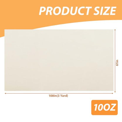 Cotton Canvas Fabric | Natural Cotton Duck Canvas Fabric for Painting, Sewing, Bags Making, Arts & Crafts (10oz, 3 Yard) - color: 10oz, size: 3 Yard