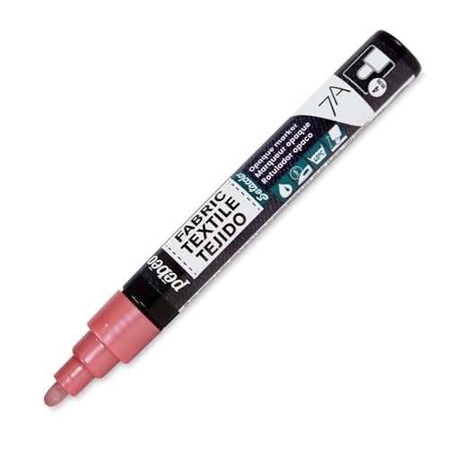 Pebeo 7A Marter Fabric Marker, 4 mm, Copper Pink - color: Copper Pink