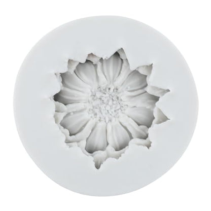 Daisy Flower Polymer Clay Mold Flower Clay Molds Daisy Silicone Mold for DIY Crafts Air Dry Plaster Jewelry Making Epoxy Resin Casting - color: Style E