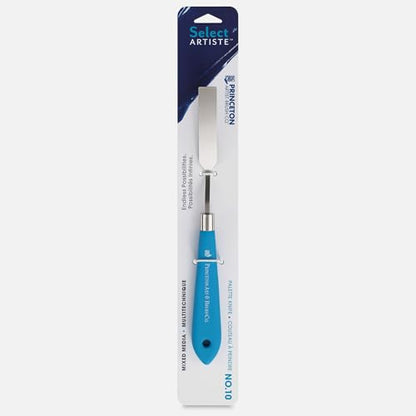 Princeton Select Artiste Palette Knife, Small Blend, Satin Turqouise Handle, No. 10, Metal, 1 Count - style: Small Blend No. 10