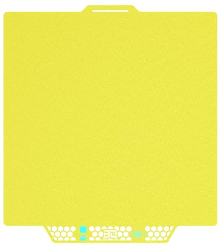 BIGTREETECH BIQU CryoGrip Pro Glacier-Yellow 257x257MM for Bambu-Lab P1P/P1S/P2S/X1C/X2D/X1E/A1 3D Printers Panda Build Plate Double Sided Upgrade Removable Surface Platform - style: Glacier-Yellow(P1P/P1S/P2S/X1C/X2D/X1E/A1)