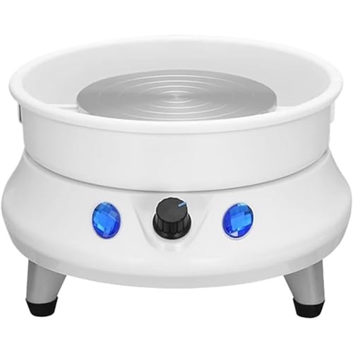Electric Pottery Wheel with Foot Pedal, Perfect for Beginners & DIY Clay Art, Forward/Reverse Function, Ideal Ceramic Machine