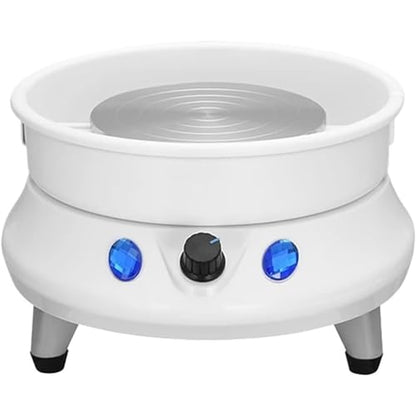 Electric Pottery Wheel with Foot Pedal, Perfect for Beginners & DIY Clay Art, Forward/Reverse Function, Ideal Ceramic Machine
