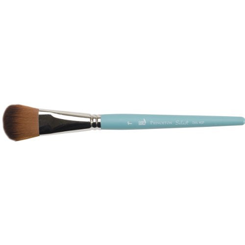 Princeton Select Artiste, Series 3750, Paint Brush for Acrylic, Watercolor and Oil, Oval Mop, 1 Inch - size: Size 1 inch