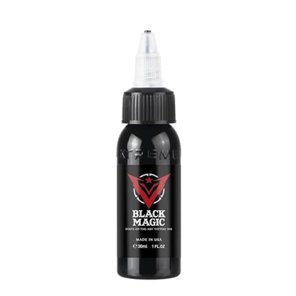 Xtreme Ink Black Magic Tattoo Ink, Experience the Enchantment of Premium Black Pigment, Smooth Application, True Colors, and Uncompromised Safety - Elevate Your Artistry with Xtreme Tattoo Inks (1 oz) - color: Black Magic, size: 1 fl oz