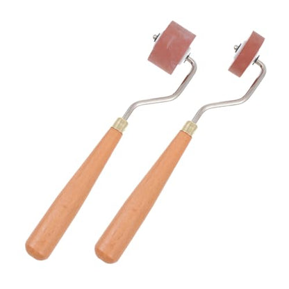 DOITOOL 2pcs Printmaking Rubber Roller Set for Ink Lightweight Inking Tool for Art Prints Stamping and Block Printing Suitable for Watercolor and Acrylic