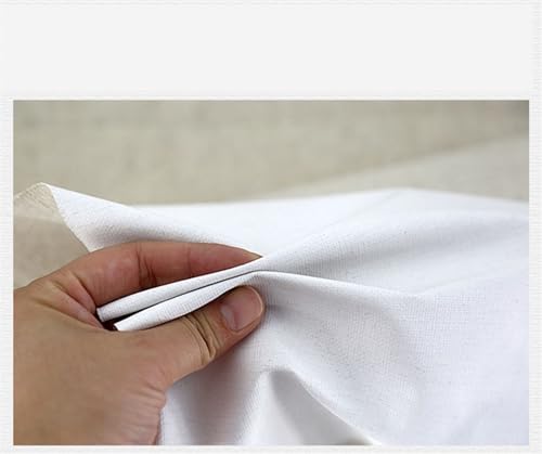 Cotton Canvas Roll, Primed Linen Canvas Roll 0.28-1.08m Wide 5m Long for Acrylic and Oil Painting(Linen 0.48M X 5M) - color: Linen 0.48M X 5M