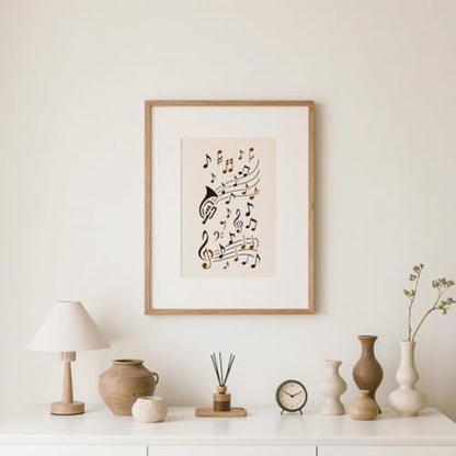 12 Sheets Musical Note Stencils for Painting, 12 Styles Reusable Musical Designs Drawing Templates Plastic Art PET Templates for Painting on Wall Wood Home Decor - style: Music