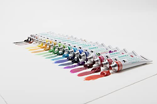 Marie's Extra Fine Gouache Set of 18 Extra Fine Gouache 12 ml Tubes - 12 Pack - size: Set of 18 - 12 ml (Pack of 12)