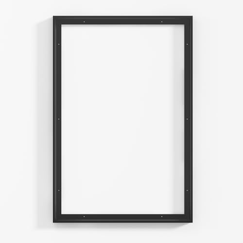 Venusmiles Canvas Frame 24x36 Frame for Canvas Painting Floating for 1" Deep, Floater for Canvas Artist Panel Oil Painting Wall Art Décor, Vertical or Horizontal Picture Wall Decor, Black - color: Black, size: 24x36, 1P