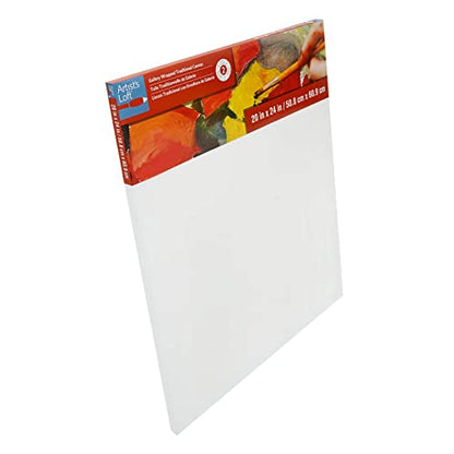 Artist's Loft Level 2 Gallery Wrapped Traditional Canvas, 12 Pack - size: 20 x 24