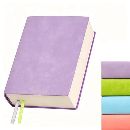 Blank Journal Notebook 720 Pages A6 Unlined Plain Sketchbook No Lines Soft Leather Small Blank Notebook for Women Drawing Book Memo Writing Sketch Diary Notebook 3.9 × 5.5(Purple Blank Notebook) - color: Purple Blank Notebook