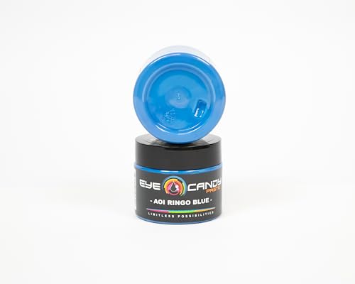 Eye Candy Resin Pigment Paste – Highly Pigmented Epoxy Color, 2 oz, Solid Non-Metallic, Mixable for Custom Shades (Aoi Ringo Blue) - color: Aoi Ringo Blue