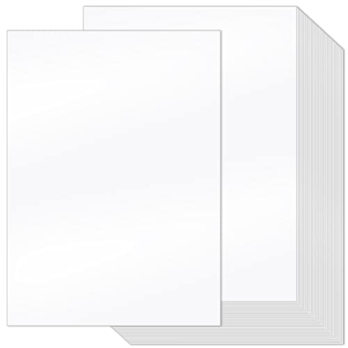Eaasty 50 Sheets White Cardstock Paper 11 x 17 Cardstock 80lb Large Thick Printer Paper Cover StockSmooth for Inkjet or Laser Printers Flyers Cards Making Office Printing Menus 210g
