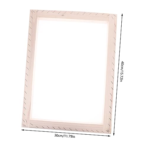 Uonlytech Practical Screen Frame Kit for DIY Printing Canvas Bag Wood Silk Screen Printing