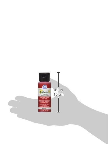 FolkArt Fabric Brush-On Paint 2oz, Engine Red - color: Engine Red