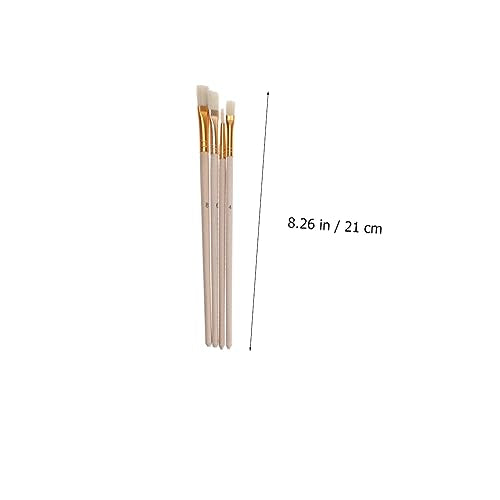 HOMSFOU 25 Pcs Wooden Painting Brush Student Painting Supplies Painting Supplies Painting Supplies