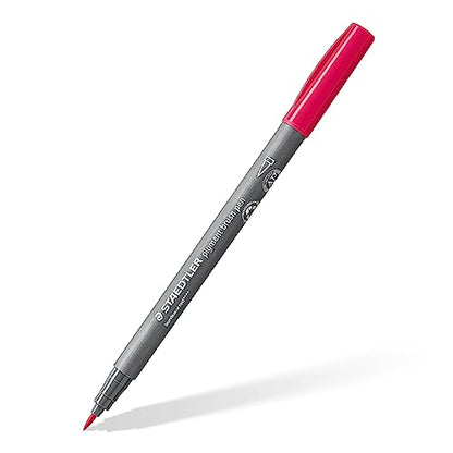 STAEDTLER 371 C6-10 Pigment Arts Brush Pen - Assorted Pastel Colours (Pack of 6) - color: Pastel
