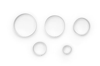 Fox Run - 3681 Fox Run, 1 x 4 x 4 inches, Circle Cookie Cutter Set - color: Circle Cookie Cutter Set