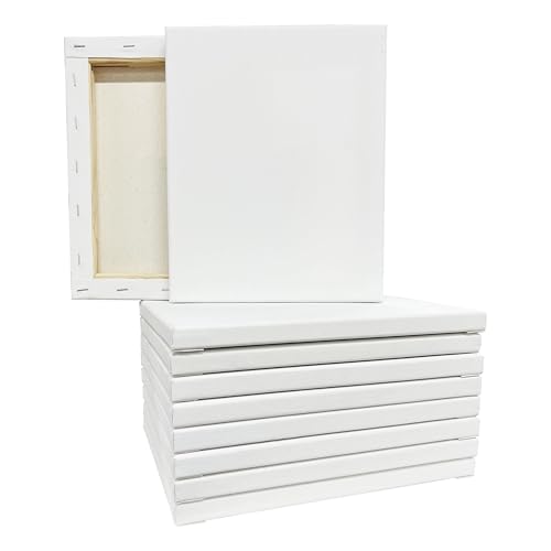Artist's Loft 10 Count 8” x 10” Super Value Canvas Necessities - Acid Free Cotton Canvas for Paint, Acrylic, & Oils - 1 Pack - size: 8 x 10 inches