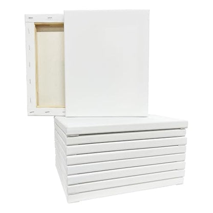 Artist's Loft 10 Count 8” x 10” Super Value Canvas Necessities - Acid Free Cotton Canvas for Paint, Acrylic, & Oils - 1 Pack - size: 8 x 10 inches