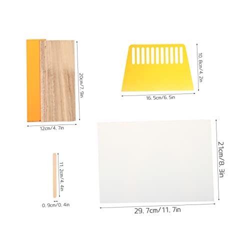 LALAFINA 1set Screen Printing Tools Squeegee for Ink Applications for Textile and Graphic Projects Kit Accessories for Handmade Printing