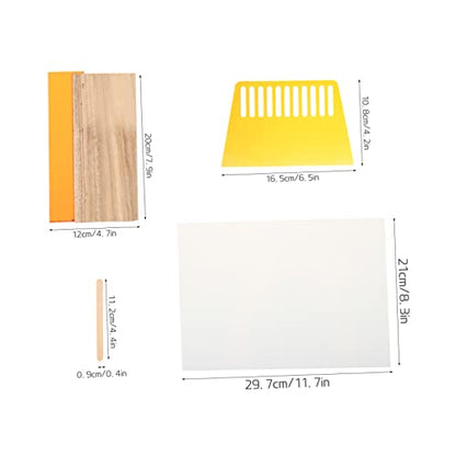 LALAFINA 1set Screen Printing Tools Squeegee for Ink Applications for Textile and Graphic Projects Kit Accessories for Handmade Printing