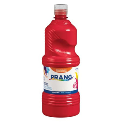 Prang Ready-to-Use Tempera Paint Quart, 32 oz., Red, 6 Count - color: Red (Pack of 6)