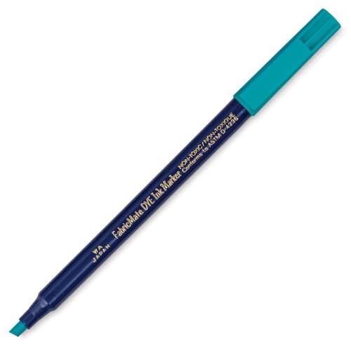 FabricMate Chisel Tip Fabric Marker, Peacock Blue