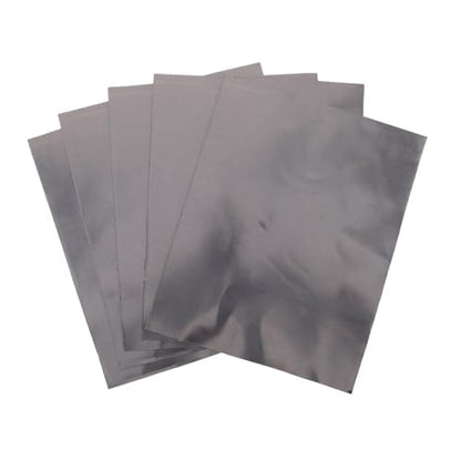TEHAUX Heat Resistant Graphite Paper 5 Sheets 0.3mm Thick for Jewelry Making Metal Smelting Silver Gold Casting DIY Craft