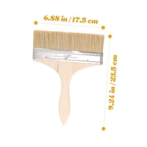 Gadpiparty 5pcs Bristle Oil Brush Set Paint Brush for Oil Painting Thickened Bristle Art Supplies Paint for Walls Stencil