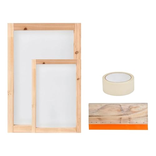 4X Screen Printing Kit Screen Printing Toolkit Easy to Use Silkscreen Printing Machine for T-Shirt Tablecloth Beginners