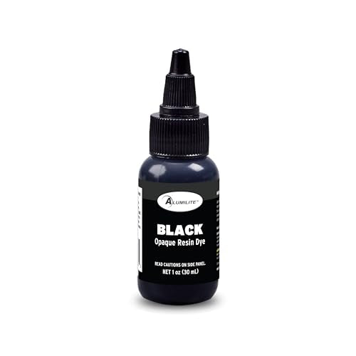 Alumilite Liquid Color Dye (Black, 1 oz) Highly Concentrated Tint for Casting Resin, Polyester, and Urethane - Ideal for Clear, Translucent, or Opaque DIY Arts and Crafts, Beginners & Professionals - color: Black