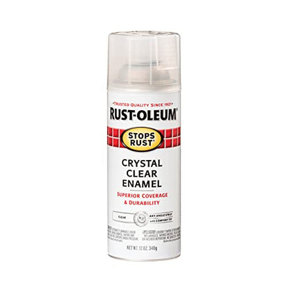 Rust-Oleum 7701830 Stops Rust Spray Paint, 12 oz, Gloss Crystal Clear - color: Gloss Crystal Clear, size: 12 Ounce (Pack of 1)