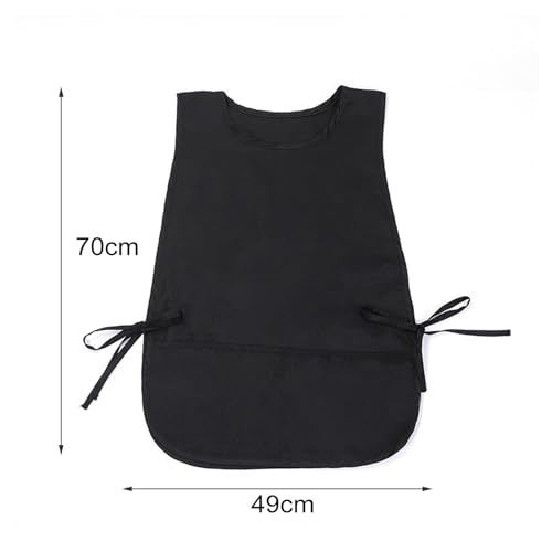 Waterproof Cobbler Apron with 2 Deep Pockets Unisex Art Smock for Painting Cleaning Durable Kitchen Apron for Artists And Work