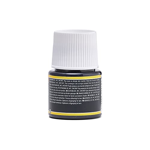 Pebeo Porcelaine 150, Water-Based High-Gloss Color Porcelain Paint, 45 ml Bottle - Abyss Black - color: Abyss Black