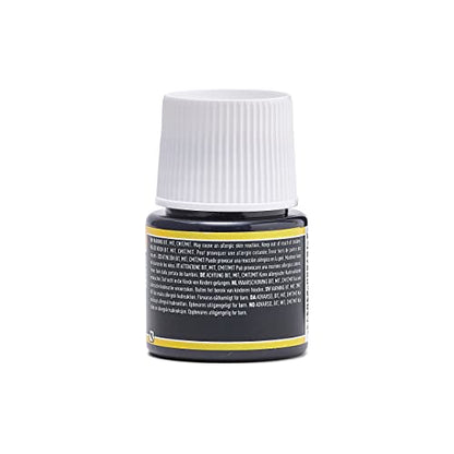Pebeo Porcelaine 150, Water-Based High-Gloss Color Porcelain Paint, 45 ml Bottle - Abyss Black - color: Abyss Black
