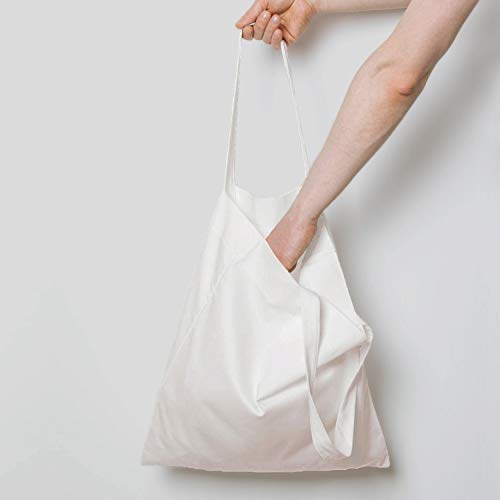 NPBAG 15 Pack 15'' X 16'' White Cotton Tote Bags, Lightweight Blank Bulk Cloth bags with 1pc of PTFE Teflon Sheet - color: White, size: Medium