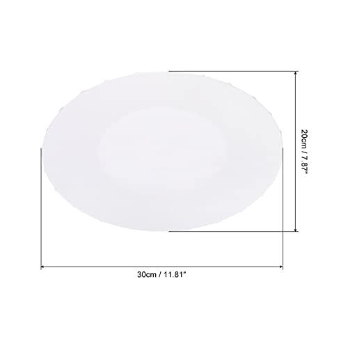 PATIKIL Paint Canvases Panel for Painting, 4 Pack 8x12 Inch Oval Wood Frame Stretched Blank Art Board Panels for Acrylic, Oil, Tempera Painting, White - size: 8x12 Inch
