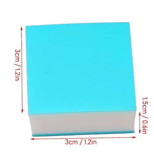 Rengue 10pcs Stamp Carving Blocks 3 Layers Soft Rubber Engraving Stamps for DIY Handcrafts Blue White Blue 3 Layers with Uniform Size for Carving Practice Beginners