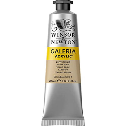 Winsor & Newton Galeria Acrylic Color, 60ml (2-oz) Tube, Buff Titanium - color: Buff Titanium, style: 2-oz Tube