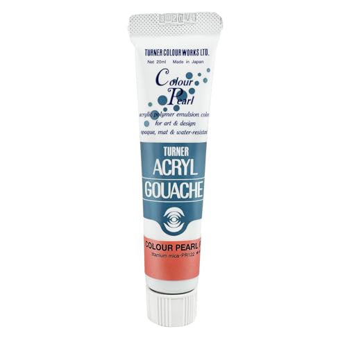 Turner Colour Works Acryl Gouache Artist Acrylic Paint - Single 20 ml Tube - Pearlescent Pink - color: Pearlescent Pink, size: 0.7 Fl Oz (Pack of 1)