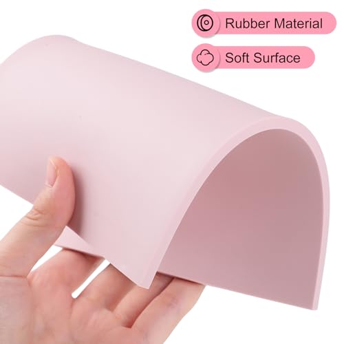 8 Pack 8"x6" Pale Pink Linoleum Blocks for Printmaking, Rubber Stamp Carving Blocks Linoleum Carving Tools for Stamp Maker Printmaking Supplies - size: 8"x6"