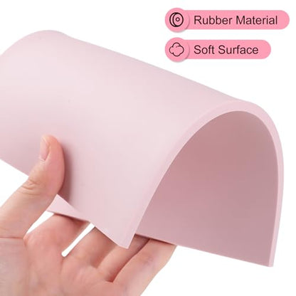 8 Pack 8"x6" Pale Pink Linoleum Blocks for Printmaking, Rubber Stamp Carving Blocks Linoleum Carving Tools for Stamp Maker Printmaking Supplies - size: 8"x6"