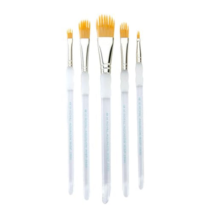 Royal & Langnickel Aqualon Wisp Filbert Artist Brush Set, 5-Piece - style: Filbert