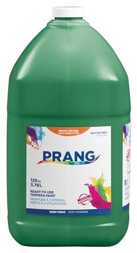 Prang Ready-to-Use Tempera Paint, Green, 1 Gal., 1 Count - color: Green