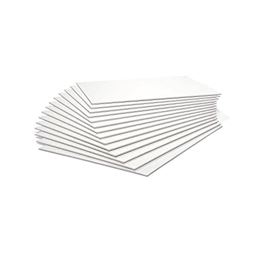 KINGART 826-14 Canvas Panels, 100% Cotton Pre-Primed Gesso Boards for Acrylic, Oil & Mixed Media, White, 9" x 12", Pack of 14 - color: White, size: 9" x 12"