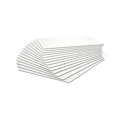 KINGART 826-14 Canvas Panels, 100% Cotton Pre-Primed Gesso Boards for Acrylic, Oil & Mixed Media, White, 9" x 12", Pack of 14 - color: White, size: 9" x 12"