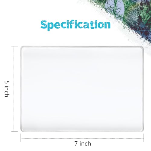 Vollence 5" X 7" Gel Monoprinting Plate Reusable Art Plate for Press Texture Printing Painting - size: 5" x 7"